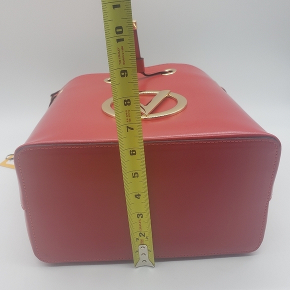 558- Valentino By Mario Valentino Karl Forever Red Made In Italy NWT - Picture 11 of 13